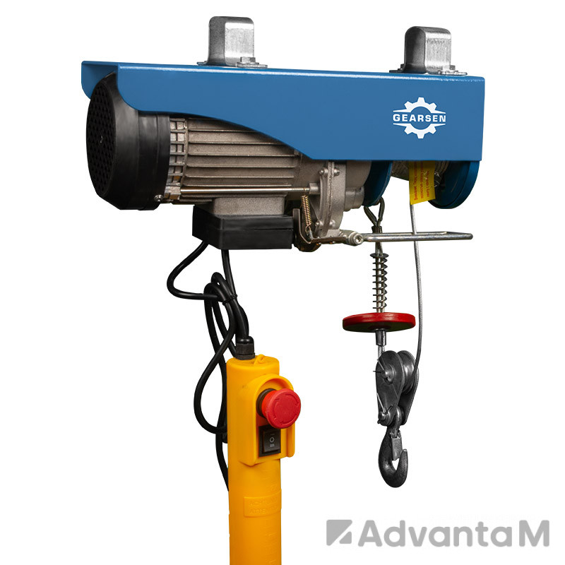 Таль электрическая мини стационарная (220В, 500/1000кг, 12/6м) GEARSEN PA 50012 - 1