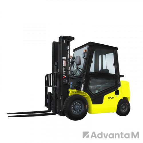 0 - Бензиновый погрузчик с кабиной YETT CPQD30-RC1K2-M350-3W-K