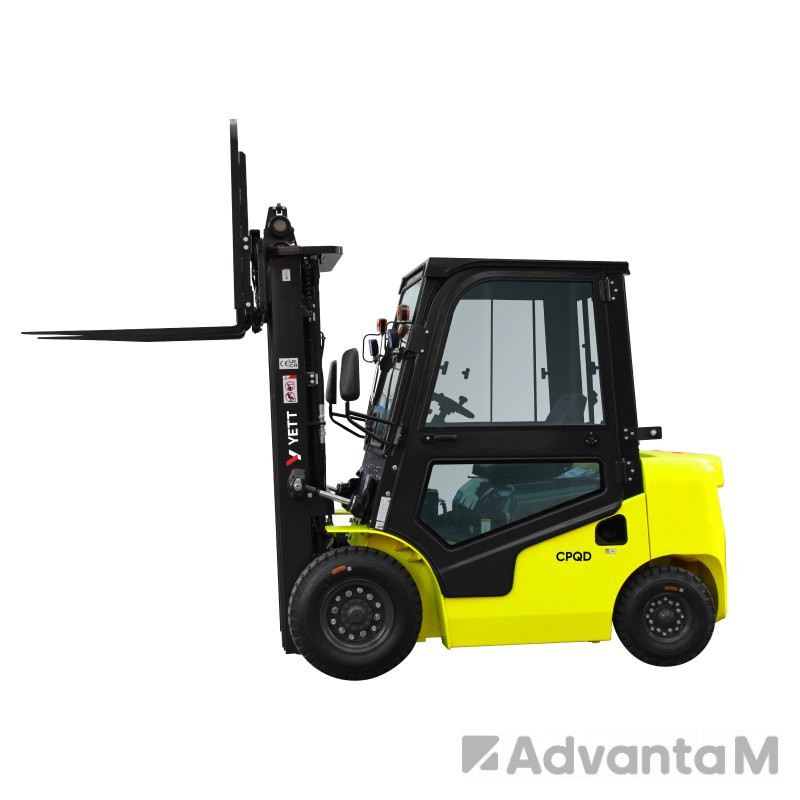 Бензиновый погрузчик с кабиной YETT CPQD30-RC1K2-M350-3W-K - 1